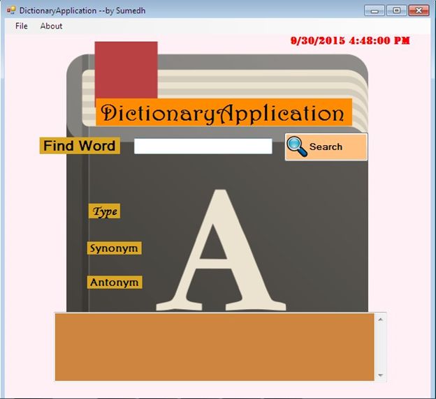 Sample Form is shown